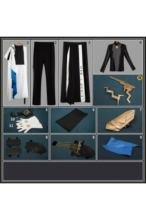 2XXT Cosplay Arknights Ulpianus Staring into the Abyss Cosplay Costume